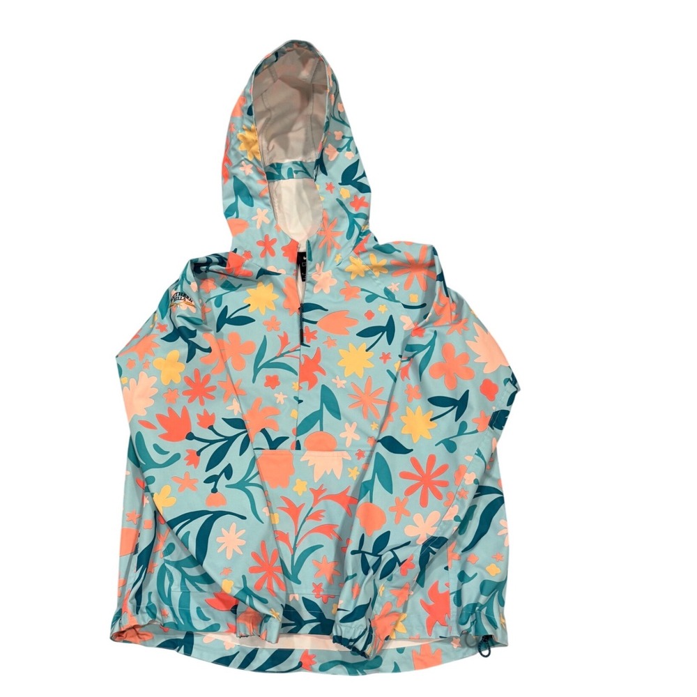 Nike Repel Floral Packable Golf Jacket Teal Orange Medium *read* - Picture 2 of 10
